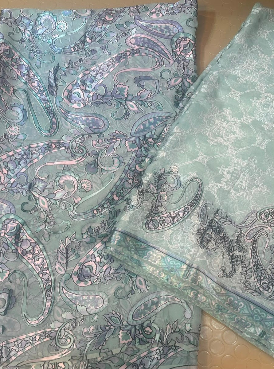 MS-1053 Pure Chiffon Barosha China Multi Digital Timeless Elegance
