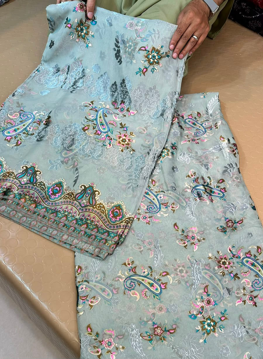 MS-1064 Pure Chiffon Barosha China Multi Digital Timeless Elegance