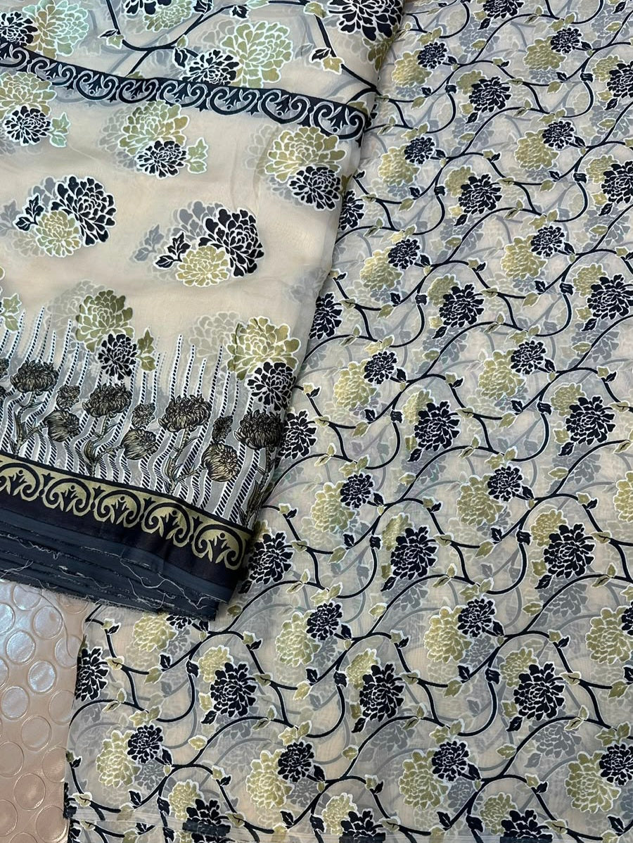 MS-1060 Pure Chiffon Barosha China Multi Digital Timeless Elegance