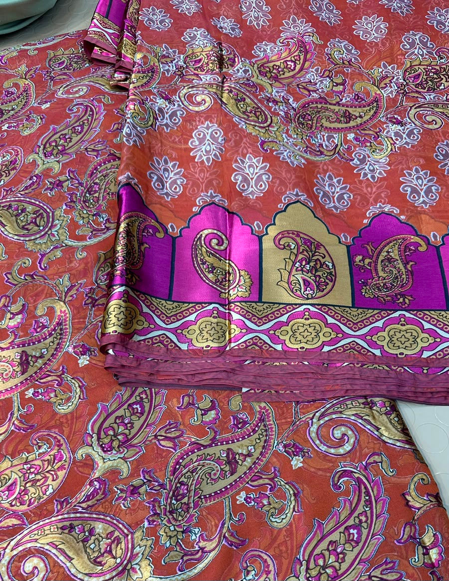 MS-1058 Pure Chiffon Barosha China Multi Digital Timeless Elegance