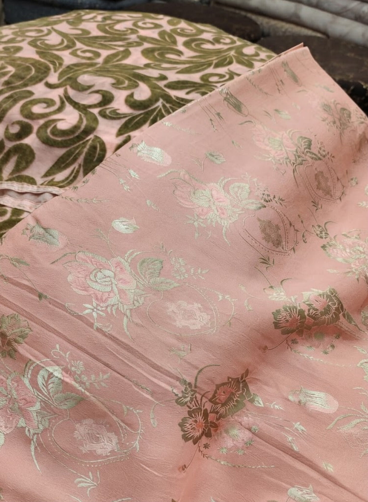 MS-1036 Pure Luxury China Patti Shirt with Palachi Dupatta