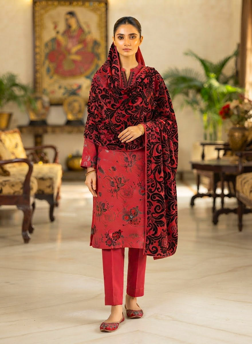 MS-1045 Pure Luxury China Patti Shirt with Palachi Dupatta