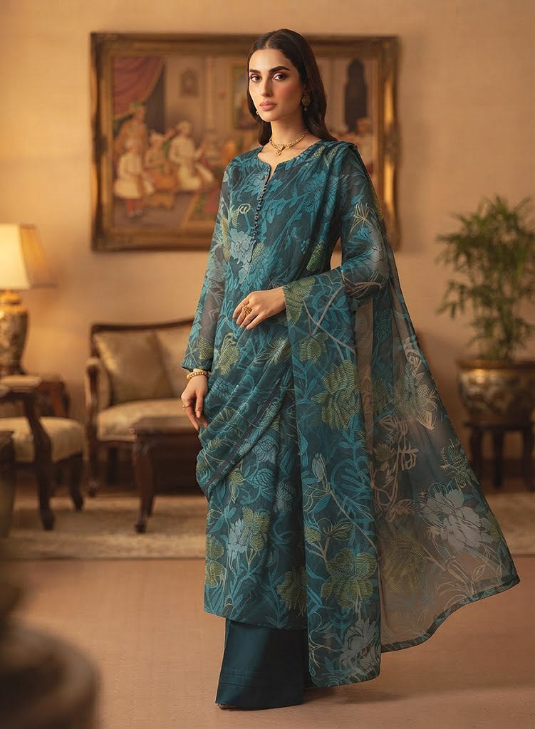 MS-1062 Pure Chiffon Barosha China Multi Digital Timeless Elegance