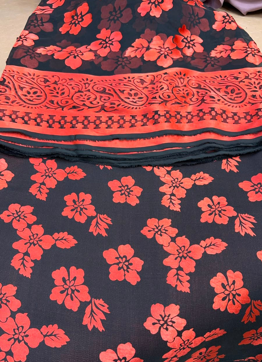 MS-1091 Luxury Pure China Patti With Pure Barosha Dupatta
