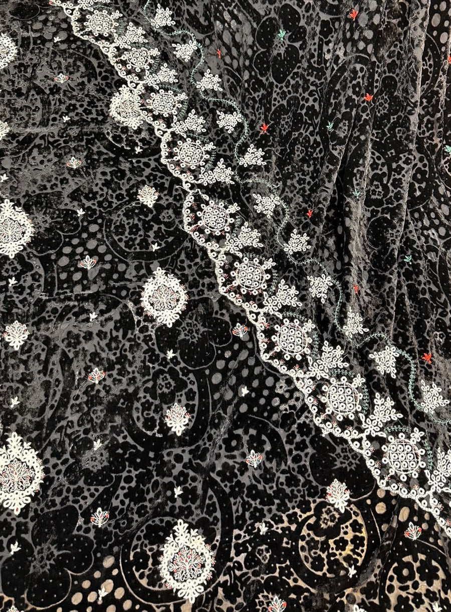 MS-10135  Luxury Palachi Chickenkari work Embroidered Complete Suit
