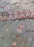 MS-10111 Luxury Pure Bamber Chiffon | Embroidered Shirt & Dupatta