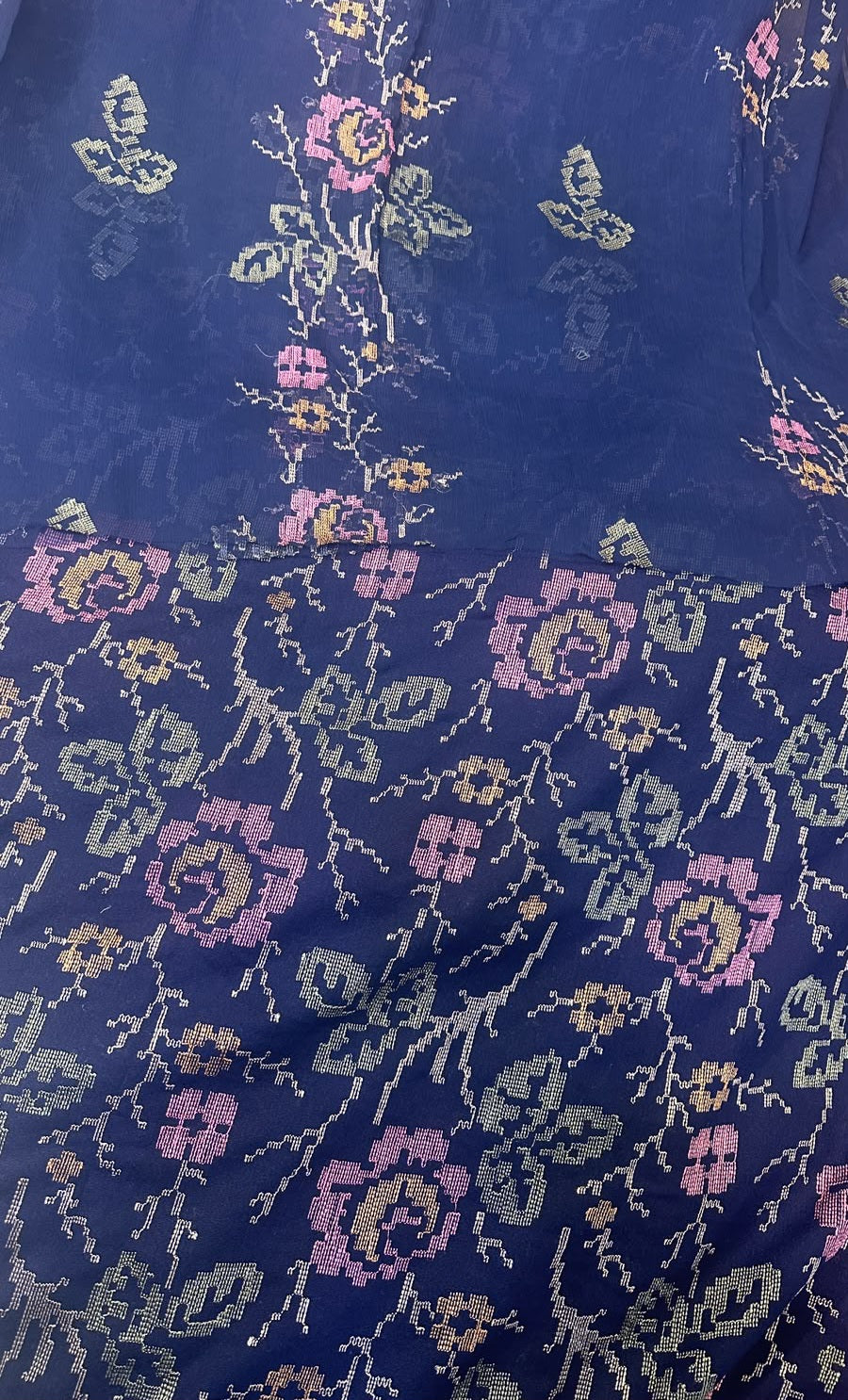 MS-10148 Original Pure Swiss Karandi Embroidered Complete 3Pc Suit