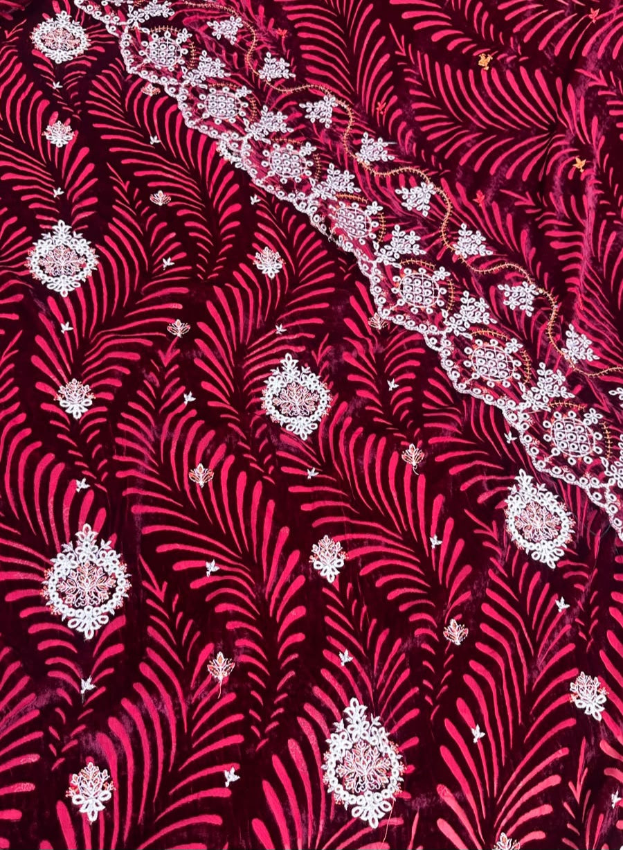 MS-10142 Luxury Palachi Chickenkari work Embroidered Complete Suit