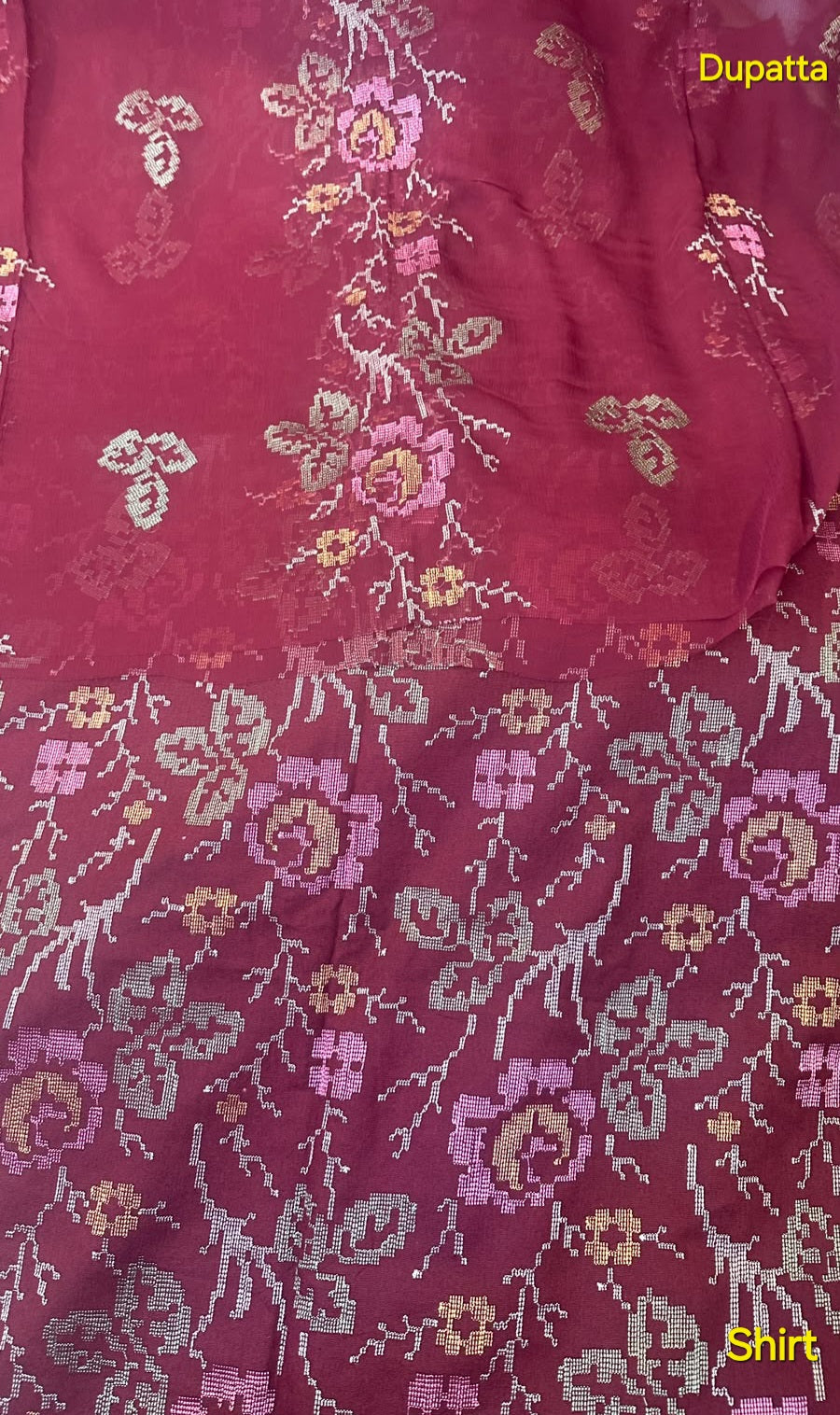 MS-10146 Original Pure Swiss Karandi Embroidered Complete 3Pc Suit