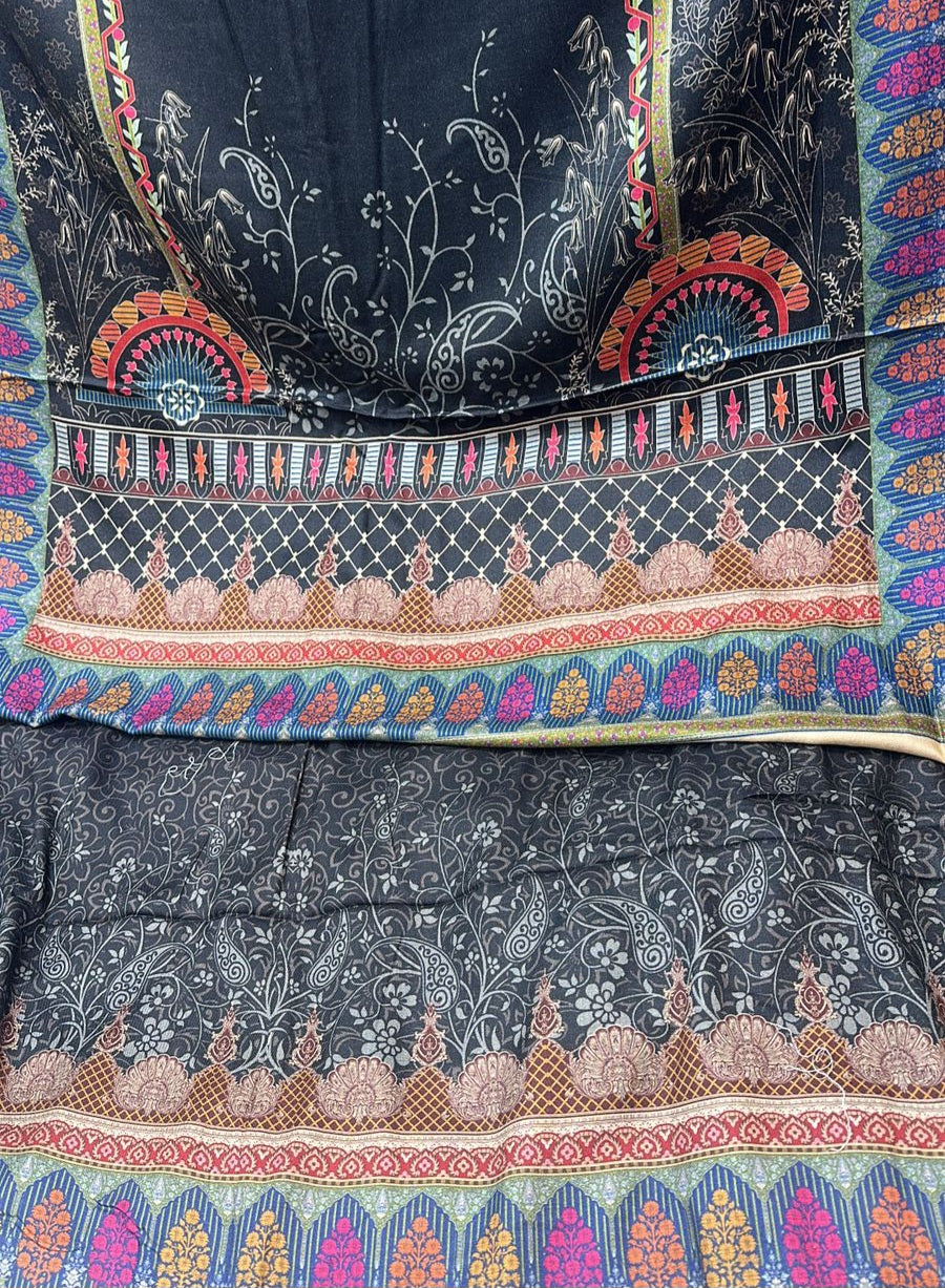 MS-10123 Marina Digital Print Full Suit with Pashmina Marina Shawl