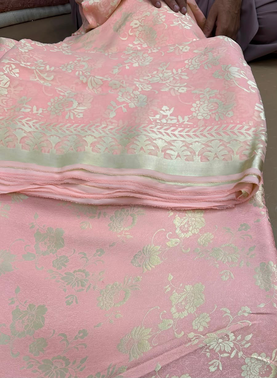 MS-1093 Luxury Pure China Patti With Pure Barosha Dupatta