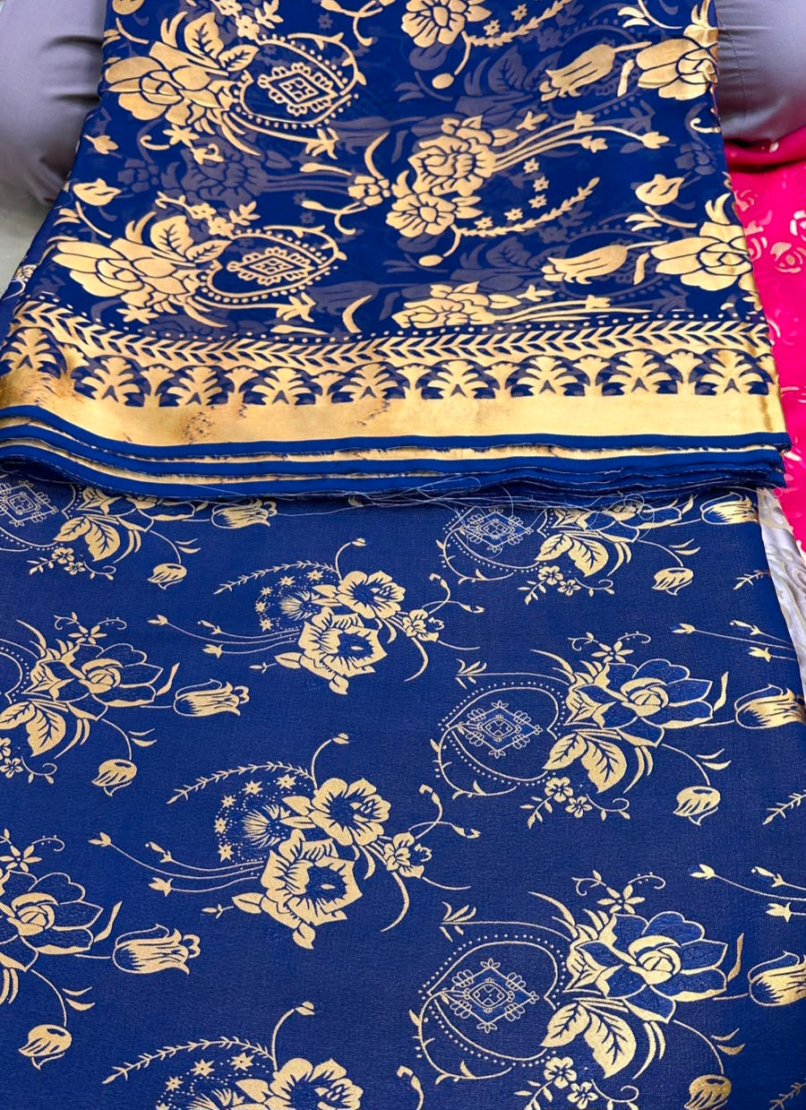 MS-1092 Luxury Pure China Patti With Pure Barosha Dupatta