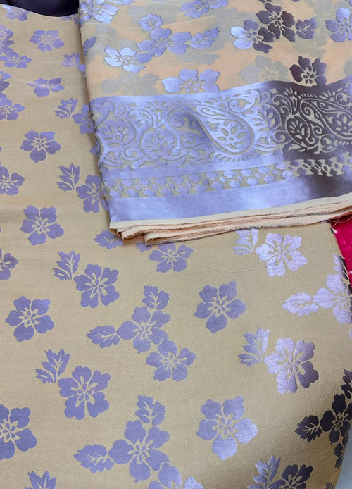 MS-10106 Luxury Pure China Patti With Pure Barosha Dupatta