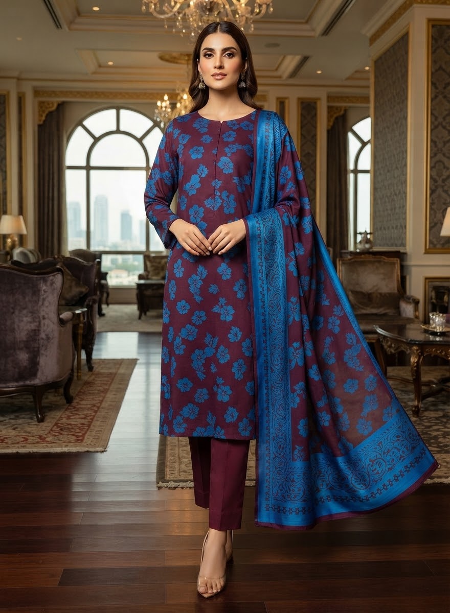 MS-1090 Luxury Pure China Patti With Pure Barosha Dupatta