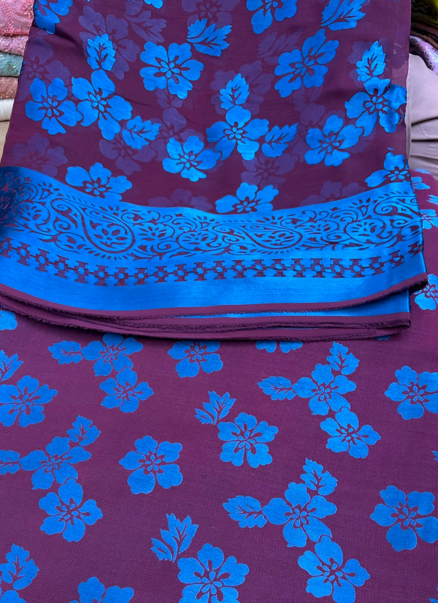 MS-1090 Luxury Pure China Patti With Pure Barosha Dupatta