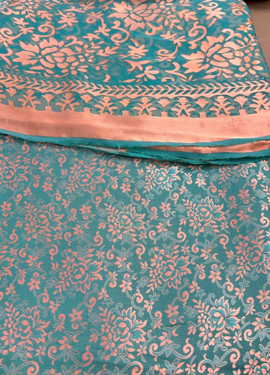 MS-10101 Luxury Pure China Patti With Pure Barosha Dupatta