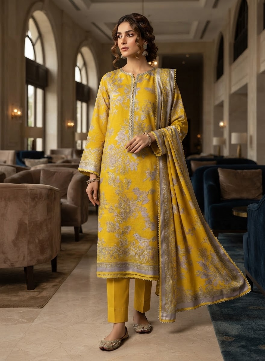 MS-1085 Luxury Pure China Patti With Pure Barosha Dupatta