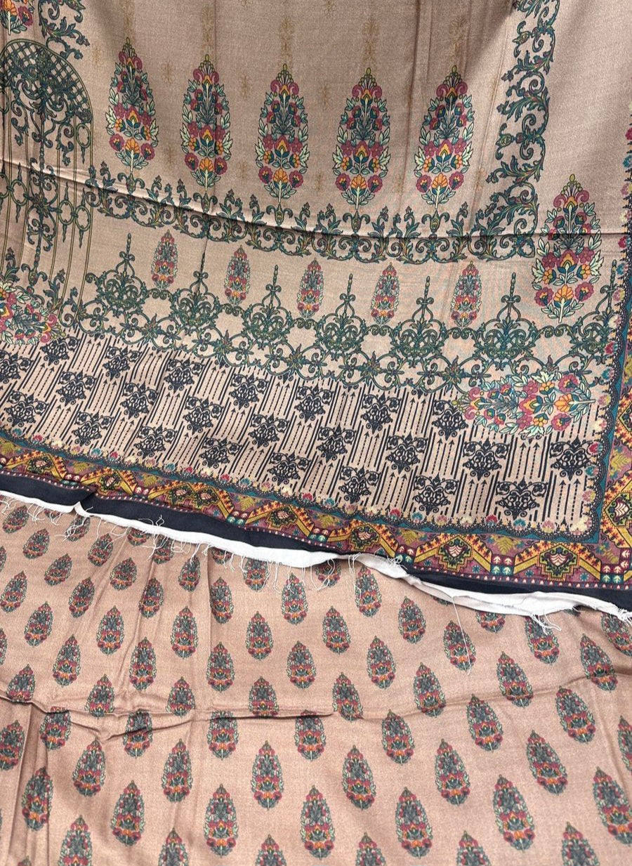 MS-10128 Marina Digital Print Full Suit with Pashmina Marina Shawl