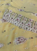 MS-10110 Luxury Pure Bamber Chiffon | Embroidered Shirt & Dupatta